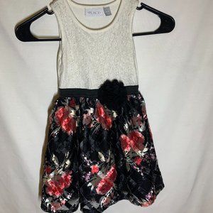 Like New Girls Lace Tank Floral Dress